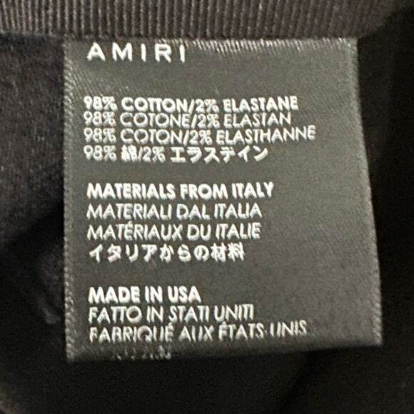 Amiri MX1 Bandana Ripped Patch Skinny Jeans Jet Black size 33 - Picture 5 of 9